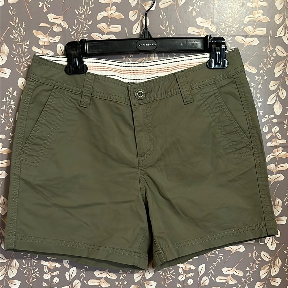 Olive Green Women's Cargo Shorts